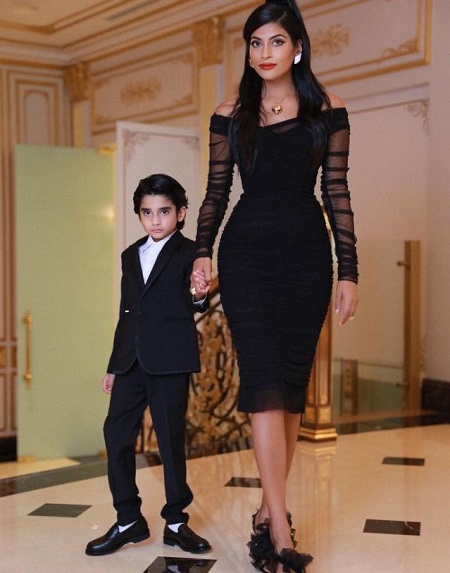 Farhana Bodi with her son