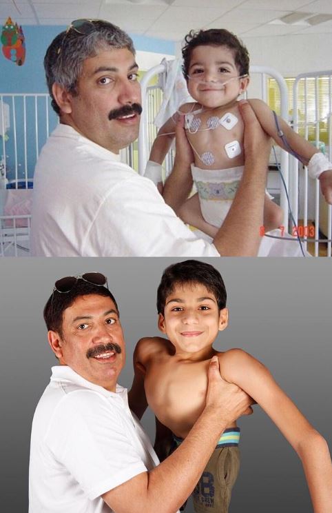 Ghanim al Muftah with his father