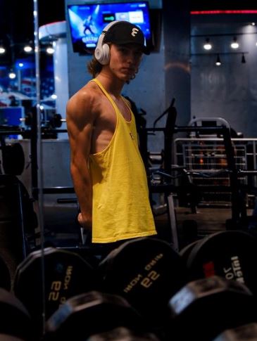 Grayson is a fitness freak