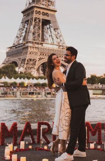 Hansika Motwani with her to-be husband Sohael Khaturiya