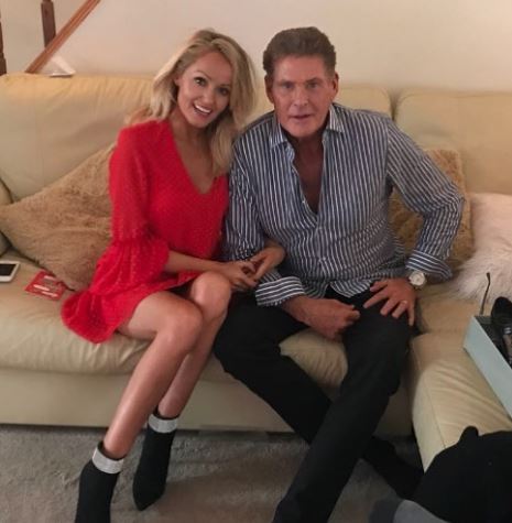 Hayley Roberts with her husband