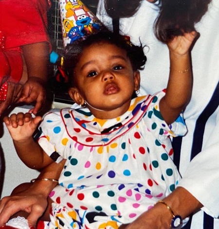 Jasmine Tookes childhood picture