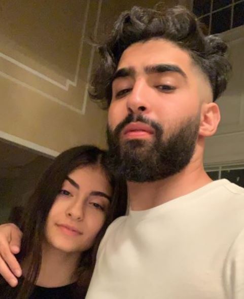 Jay Mazini with his sister