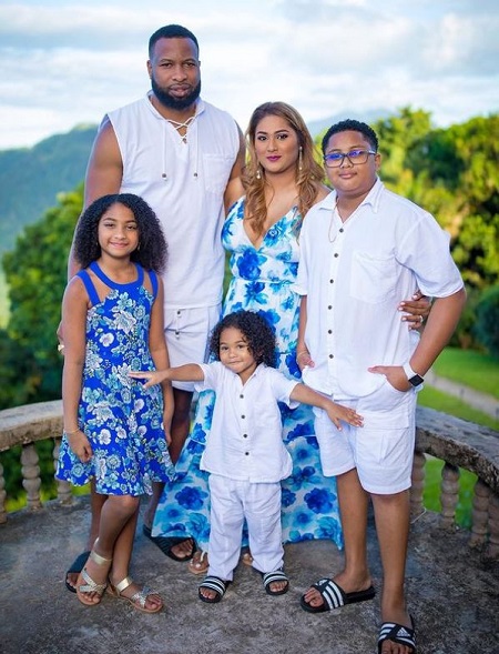 Jenna Ali with her kids