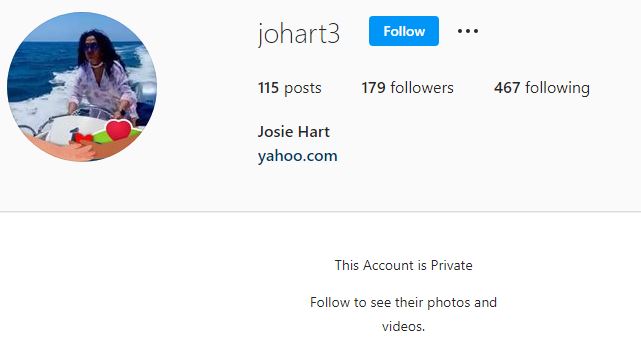 Josie Hart Instagram handle