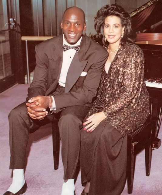 Juanita Vanoy and Michael Jordan