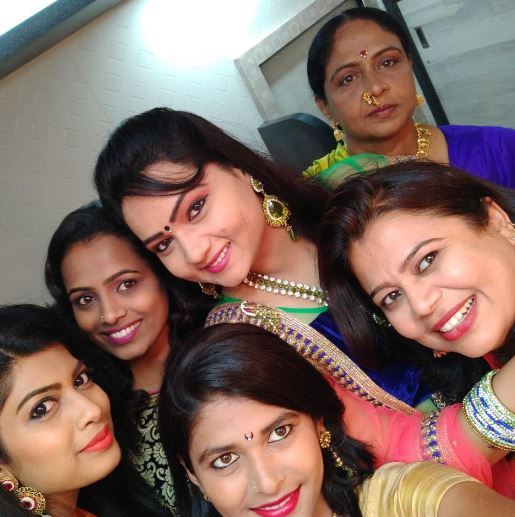 Kalyani with her friends