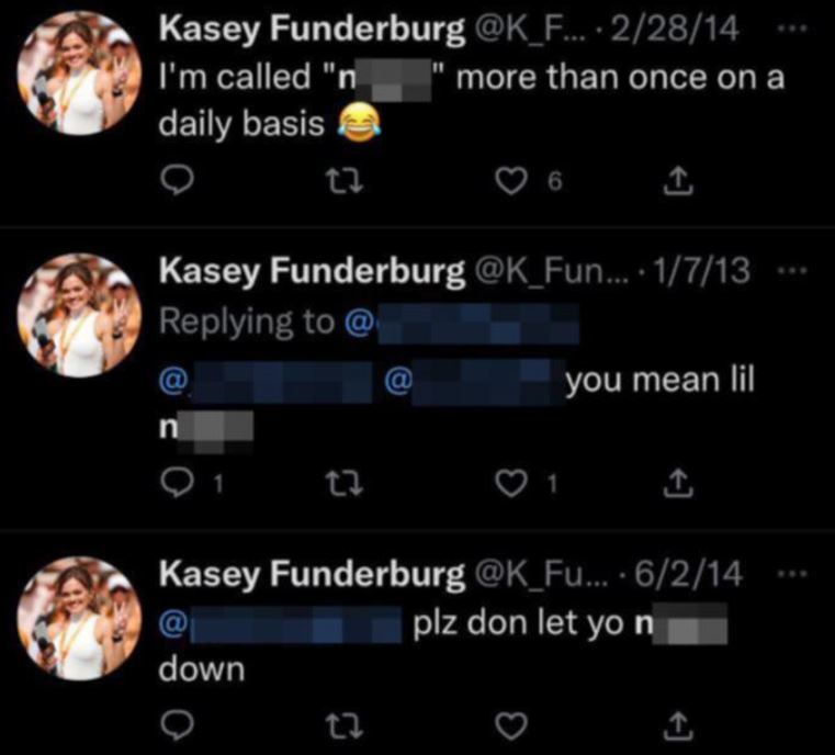 Kasey Funderburg racist comments