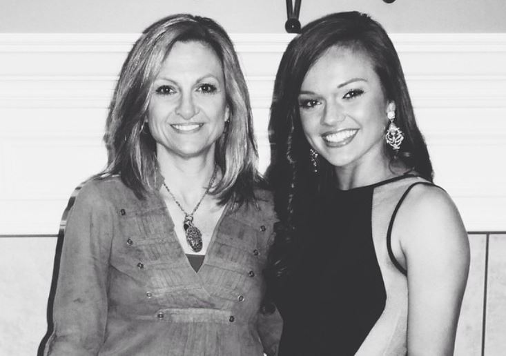 Kasey Funderburg with her mom