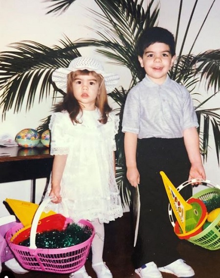 Katie Maloney childhood pciture with her brother