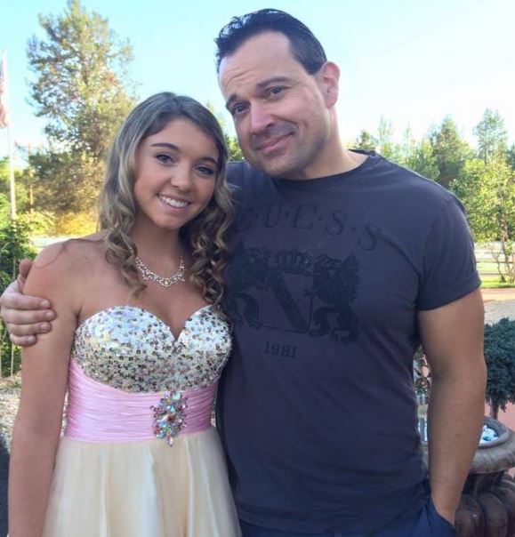 Kaylee with her dad Gonzo Goncalves