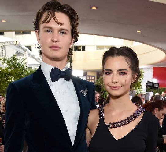 Komyshan with her boyfriend Ansel Elgort