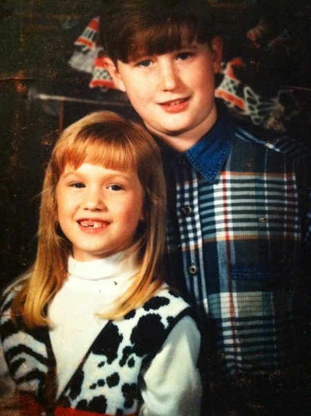 Kye Kelley with his sister