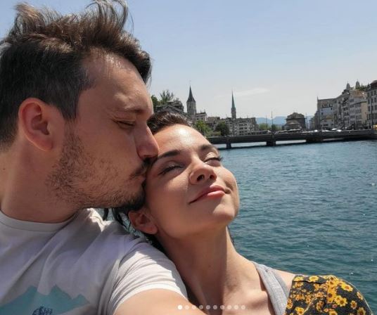 Lauren with her boyfriend Andrea Canonico