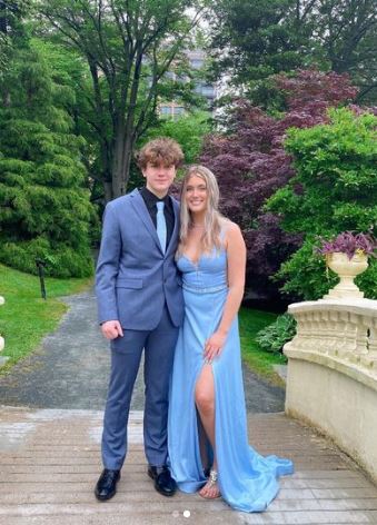 Lucy Welcher with Lucas Lalonde