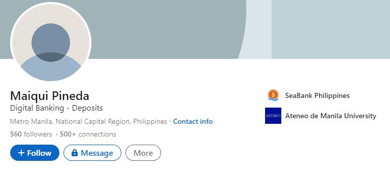 Maiqui's LinkedIn profile