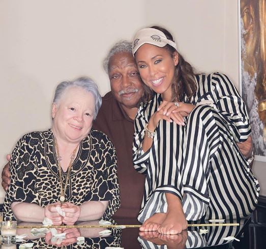 Marjorie with her parents