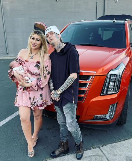 Martin with her Fiancé Aaron Carter and son Prince