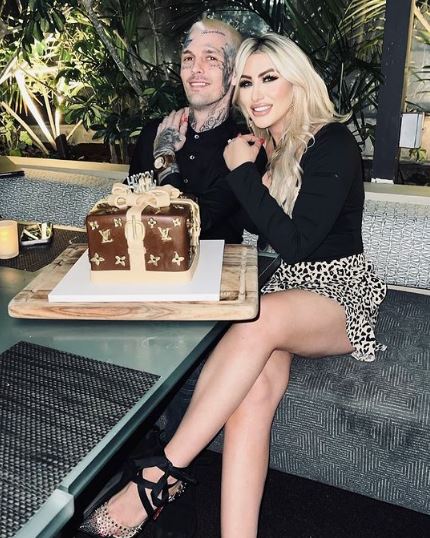 Melanie with Aaron Carter