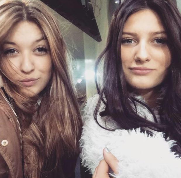 Michele Lacroix with her sister