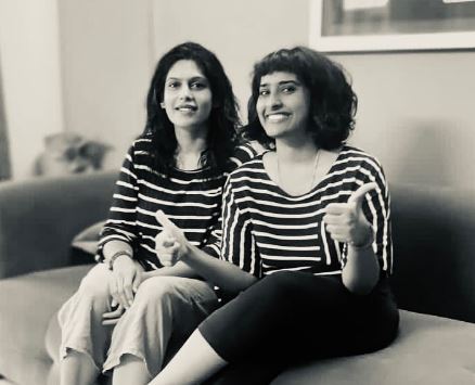 Palki Sharma Upadhyay with her sister in law