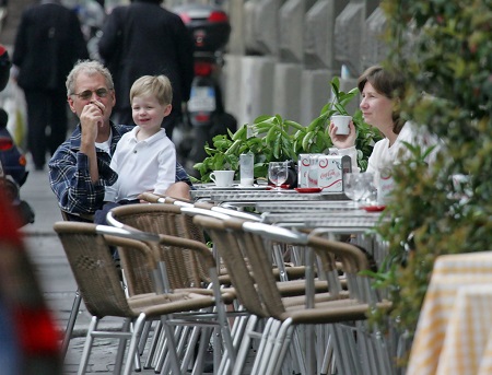 Regina Lasko with her husband and son