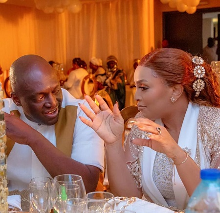 Sammie Okposo with his wife