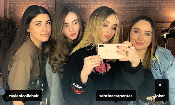 Sarah Carpenter with her sisters