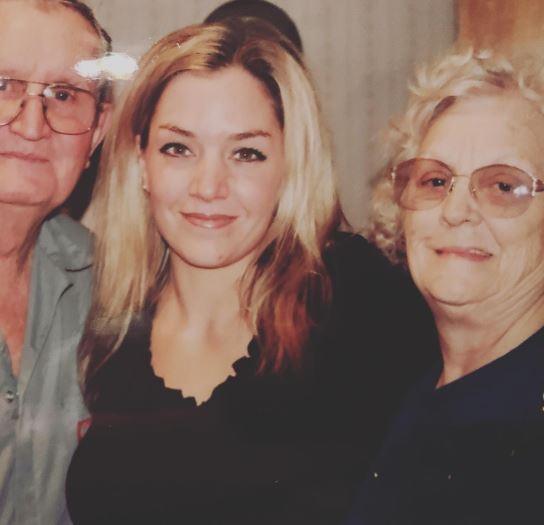 Tammie with her grandparents