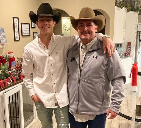 Tayler with his dad Monte Holder