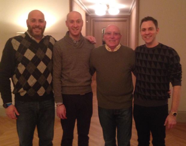 Todd Spiewak with his father and brothers