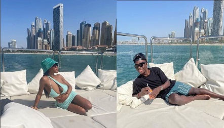 Tolami Benson with her boyfriend