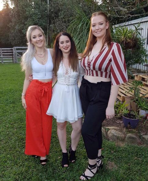 Toyah's with her friends