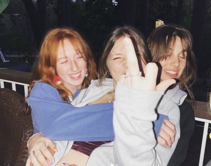 Trinity Backus with her friends