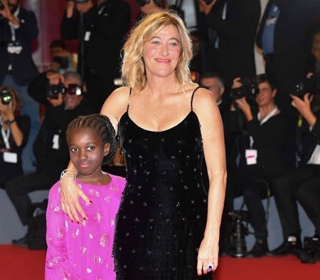 Valeria Bruni Tedeschi with her daughter