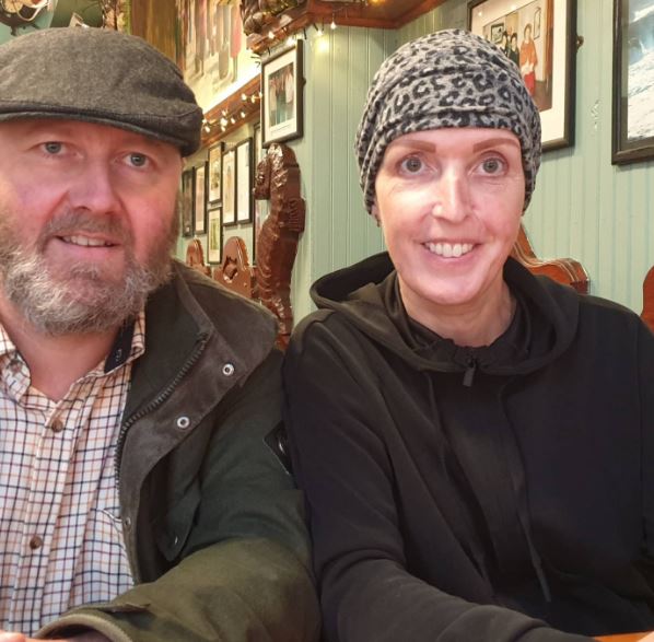 Vicky Phelan with her husband