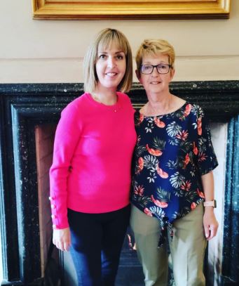 Vicky Phelan with her mom