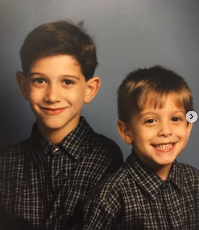 Young Kiki wih his brother Marcus Nyemchek