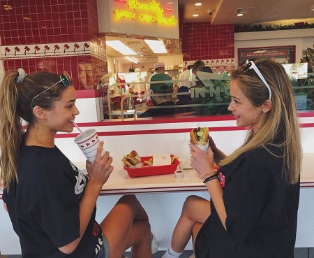 olivia dunne loves burgers