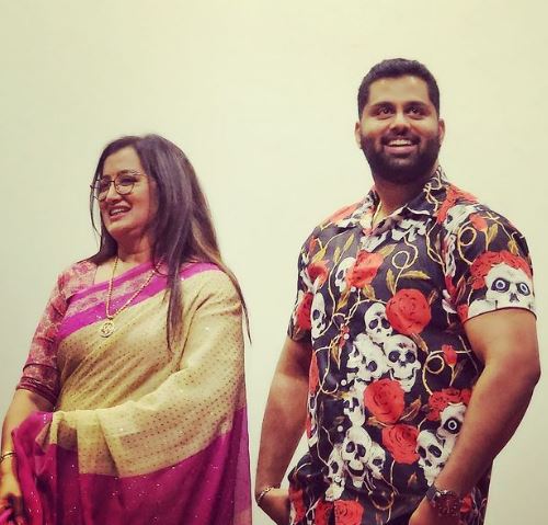 Abhishek and his mom Sumalatha