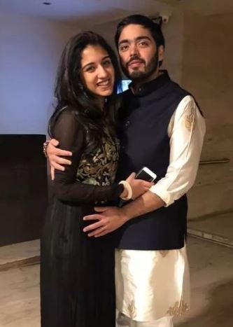 Anant with his fiancée Radhika Merchant