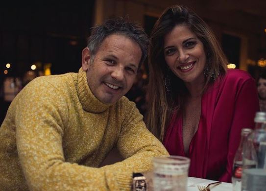 Arianna Rapaccioni Mihajlovic with her husband