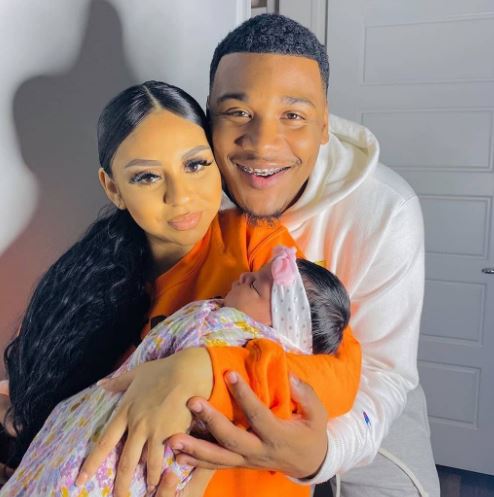 Armon with his ex-partner Mamii_es and daughter Legacy Warren