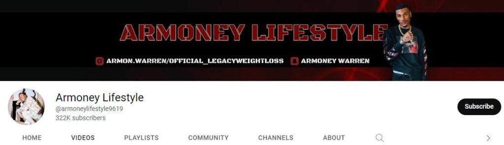 Armon's Youtube channel