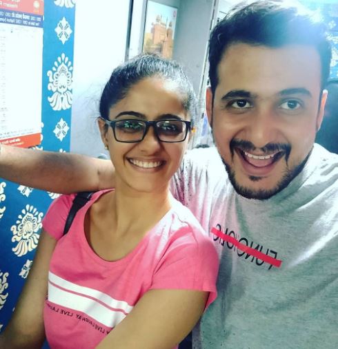 Ayesha Singh with her brother
