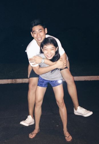 BJ Andrade with his girlfriend