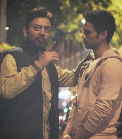 Babil Khan with his father