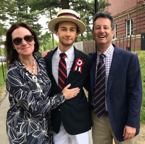Brad with his wife Shannon and child