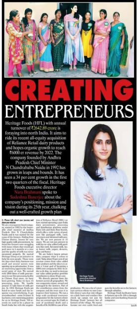 Brahmani featured on news articles