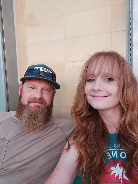 Brenda Flint with her husband